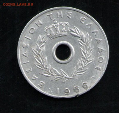 ГРЕЦИЯ 10 ЛЕПТА 1966 - 12 001