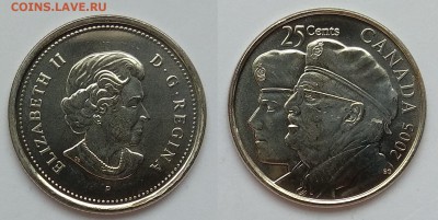 Канада 25 центов 2005 г год ветеранов - 1.02 22:00:00 мск - IMG_20180128_125054