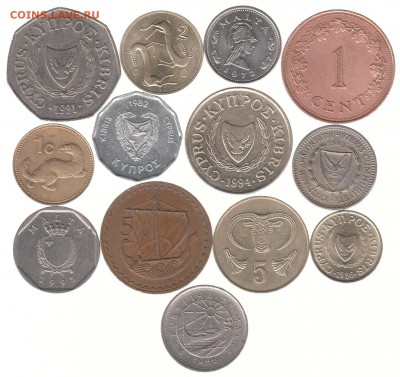 монеты Кипра и Мальты 13 шт. до 30.01 в 22.00 - IMG_0005