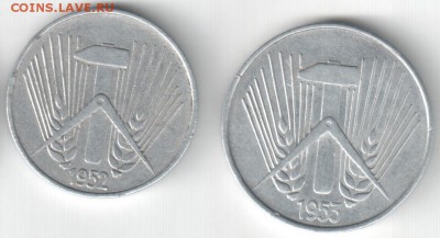 Германия, 7 монет 1949-53 гг., до 04.02.2018_22:00 мск - ср-