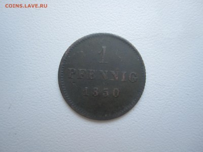 Германия, 1 пфенниг 1850 со 100 руб. до 4.02.18 20.00МСК - IMG_2871.JPG
