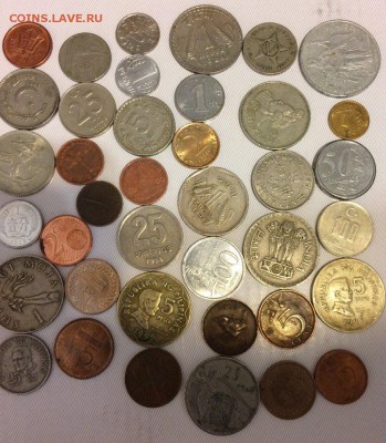 50 разных иностранных монет 09.02.2018 22:00 - 50инос