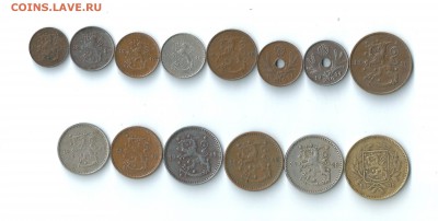 Финляндия 14 монет 1923-1949 до 13.02.2018 22:00 - 02