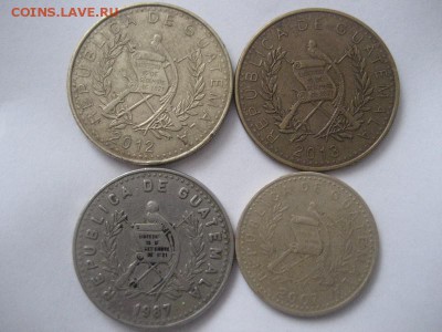 Гватемала. 1кетсаль,25,50 сентаво-4 монеты - IMG_8247