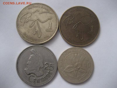 Гватемала. 1кетсаль,25,50 сентаво-4 монеты - IMG_8246