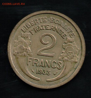 ФРАНЦИЯ 2 ФРАНКА 1938 - 19 001