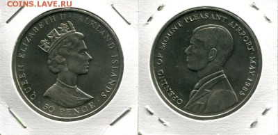 Фолкленды 50п разные по ФИКСу до 17.03.18 22-00 мск - Falkland 50p 1985