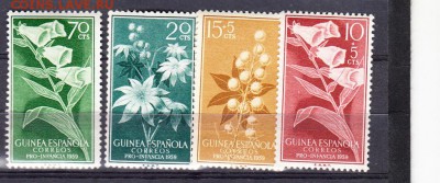 Гвинея Испанская 1959 цветы - 30