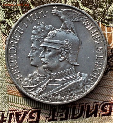 2 марки 1901 г. 200 лет королевству до 21.03. - 2 марки 