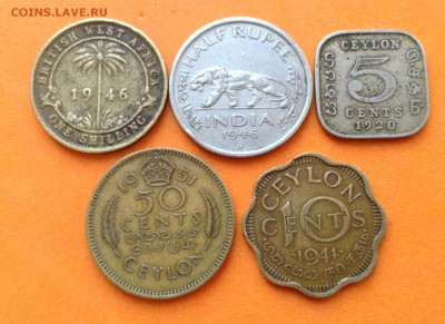 Брит Индия , Цейлон, Брит Западная Африка 5 монет 25.03.18г - image-16-03-18-15-43-31