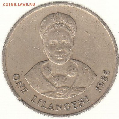 Свазиленд 1 лилангени 1986 до 4.04 в 22.0 - hww