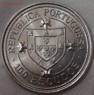 Португалия 100 эскудо 1987 UNC Парусник 11.04.18 (ср. 22-30) - DSC01985.JPG