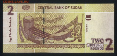 Судан 2 фунта 2011 unc 16.04.18 22:00 мск - 1