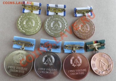 Медали ГДР (7 шт.) - GDR.Medals.Rv