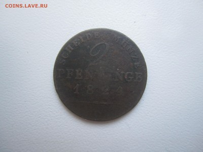 Германия, 2 пфеннинга 1824 со 50 руб. до 15.04.18 20.00МСК - IMG_2774.JPG