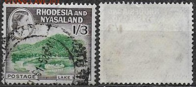 Родезия и Ньясаленд.1959. ФИКС. Mi GB-RH 28. Горный пейзаж - Родезия и Ньясаленд 1959
