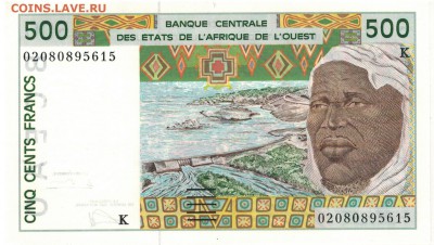 Сенегал 500 франков 1991 до 23.04.2018 в 22.00мск (Е396) - 1-сен500а
