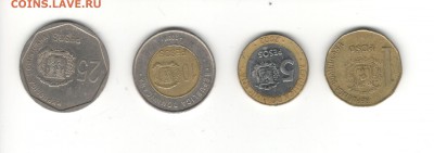 ФИКС: Доминикана, набор из 4 монет 25, 10, 5 и 1 песо - Доминикана 1