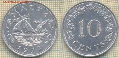 Мальта 10 центов 1972 г., до 04.05.0018 г. 22.00 по Москве - Мальта 10 центов 1972  543