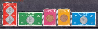 GUERNSEY 1980 монеты на марках 5м - 117