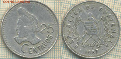 Гватемала 25 сентаво 1987 г., до 11.05.0018 г. 22.00 по Моск - Гватемала 25 сентаво 1987