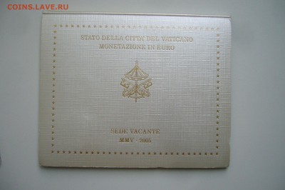Годовой набор 2005 Ватикан евро - P1810918.JPG