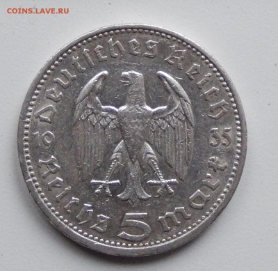 Германия 5 марок 1935 до 10.05.18 в 22.30 - DSCN4753