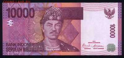 Индонезия 10000 рупий 2009 unc   15.05.18. 22:00 мск - 2
