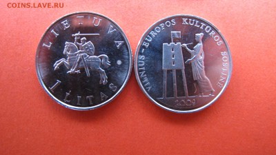 Литва, 1 лит 2009 "Вильнюс - культурная столица", 60 рублей! - IMG_8644.JPG