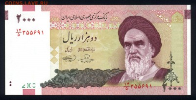 Иран 2000 риалов 2005 unc 18.05.18. 22:00 мск - 2