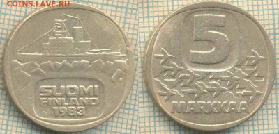 Финляндия 5 марок 1983 г, до 17.05.0018 г. 22.00 по Москве - Финляндия 5 марок 1983  937