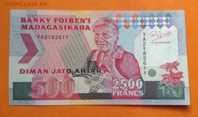 Мадагаскар 2500 франков 1993 г, пресс , до 22.05.18г - FullSizeRender (14)