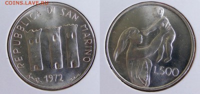 Сан Марино 500 лир 1972 до 23.05.18 в 22.00 - 3