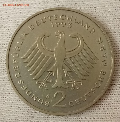 Лот монет Германии 2 марки, 5 штук. 23.05.18 - _20180518_181439.JPG