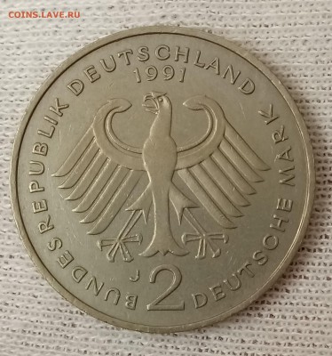 Лот монет Германии 2 марки, 5 штук. 23.05.18 - _20180518_181516.JPG