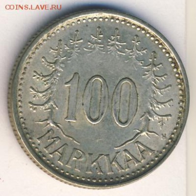 Финляндия, 100 марок 1956 до 28.05.18, 22:30 - #И-1061-r