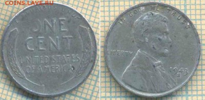 США 1 цент 1943 S , до 31.05.2018 г. 22.00 по Москве - США 1 цент 1943  1080