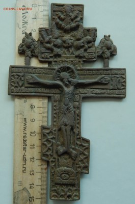 Крест распятие бронза, большой, XIX век - DSCN4854.JPG