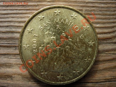 50 центов 2003 Сан-Марино до 28-04-2011 22-00 МСК - DSCN7122.JPG