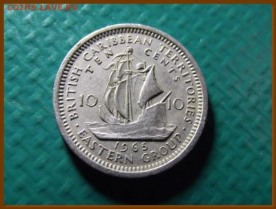 Британские Карибские Территории 10 центов 1965 До 12.06.18 в - DSCF9175