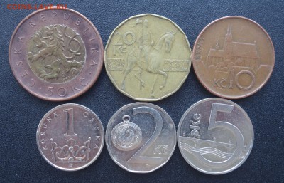 6 монет Чехии, до 14.06.18 в 22:00 - cze1