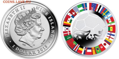 Монеты посвящённые ЧМ-2018 по футболу - Niue WC-2018 Russia