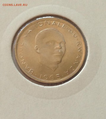 1 франк 1965г. Руанда , UNC , до 24.06.18г. - руанда 1965