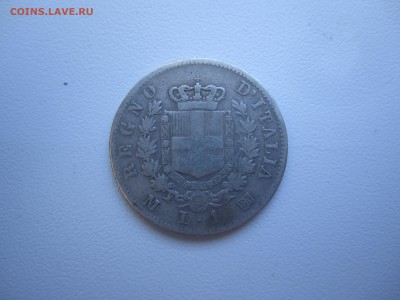Италия, 1 лира 1863 с 300 руб. до 24.06.18 22.00 МСК - IMG_9923.JPG