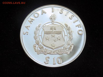 Самоа и Сисифо. 10 долларов 1988 год. Плот Кон-Тики - Либерия конТики (2).JPG