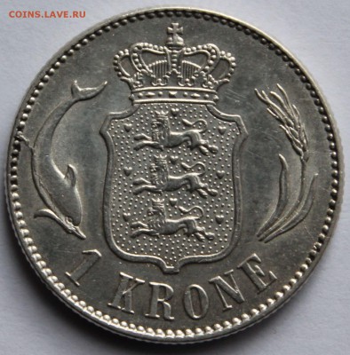 Дания. 1 крона 1916. Серебро - 1