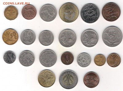 22 монеты Африки с 1 рубля. До 28.06 в 22.10 - Африка 22 монеты