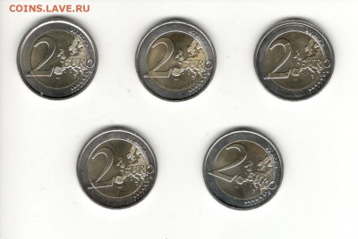 2 евровые монеты 2011, 2014. По фиксу 180 рублей - 2 евро Б