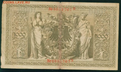 ГЕРМАНИЯ. 1000 марок 1910г. до 23.07.18г 22.30 МСК - Image24