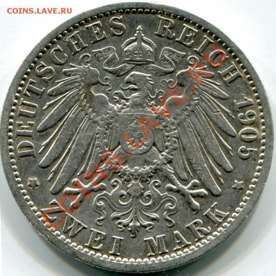 2 марки Пруссия 1905г Вильгельм II до 5.05.11г в 22.00 мск - 2011-05-02 22-25-06_0011
